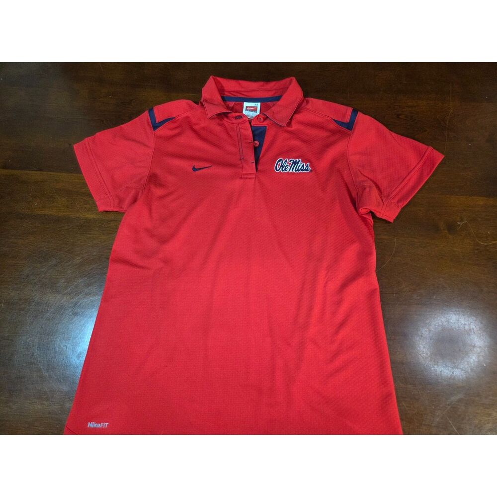 Nike Ole Miss Rebels Dri-FIT Polo Shirt Womens Size Medium